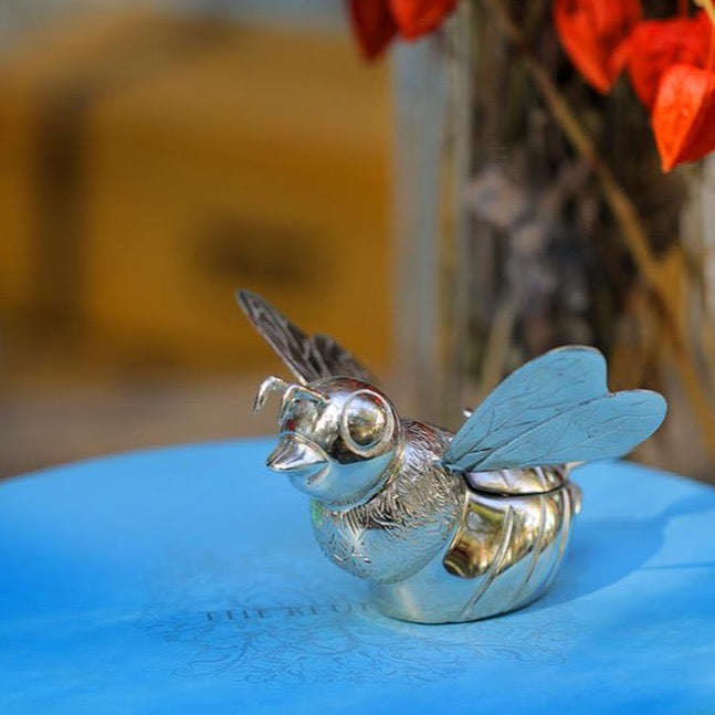 Sugar Jar Silver Bee