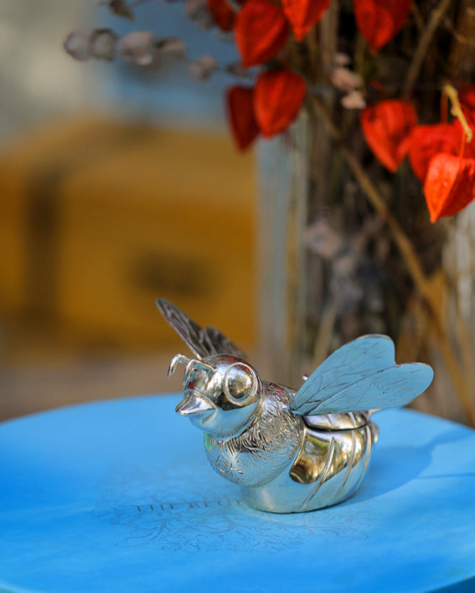 Sugar Jar Silver Bee